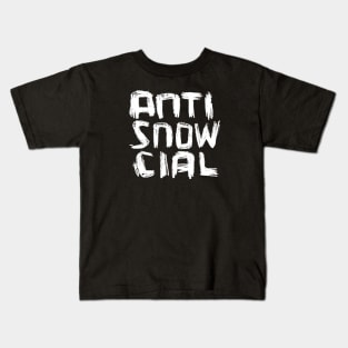anti social, anti snowcial Kids T-Shirt